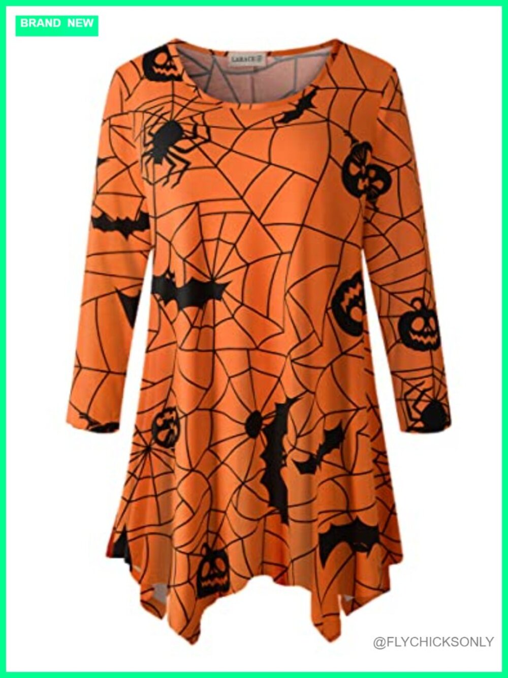 Plus Size 3/4 Sleeve Tunic Top Soft Rayon Spandex Flowy Blouse